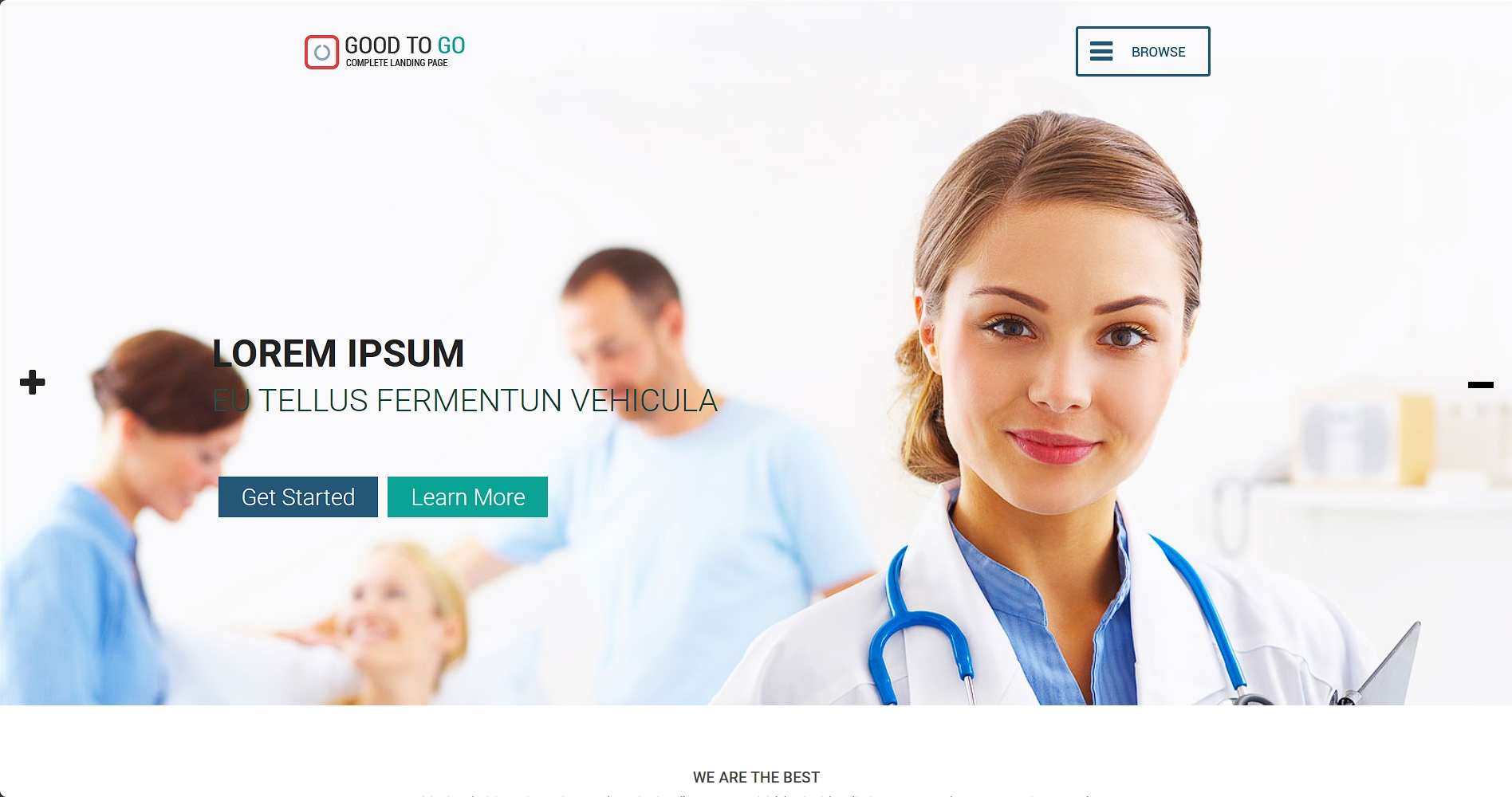 医疗APP介绍网页模板-柒伍零丨网络资源社区