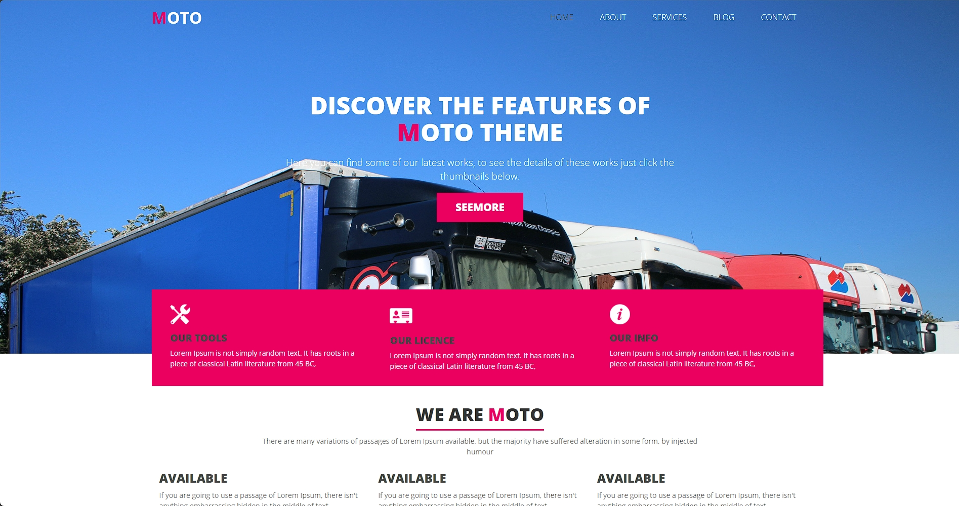 运输施救服务网站模板-柒伍零丨网络资源社区