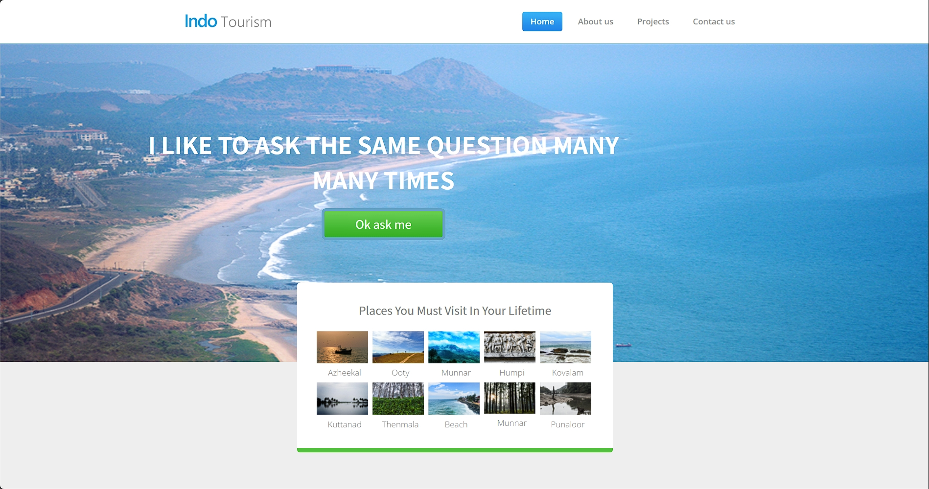 印尼旅游介绍响应式网页模板-柒伍零丨网络资源社区