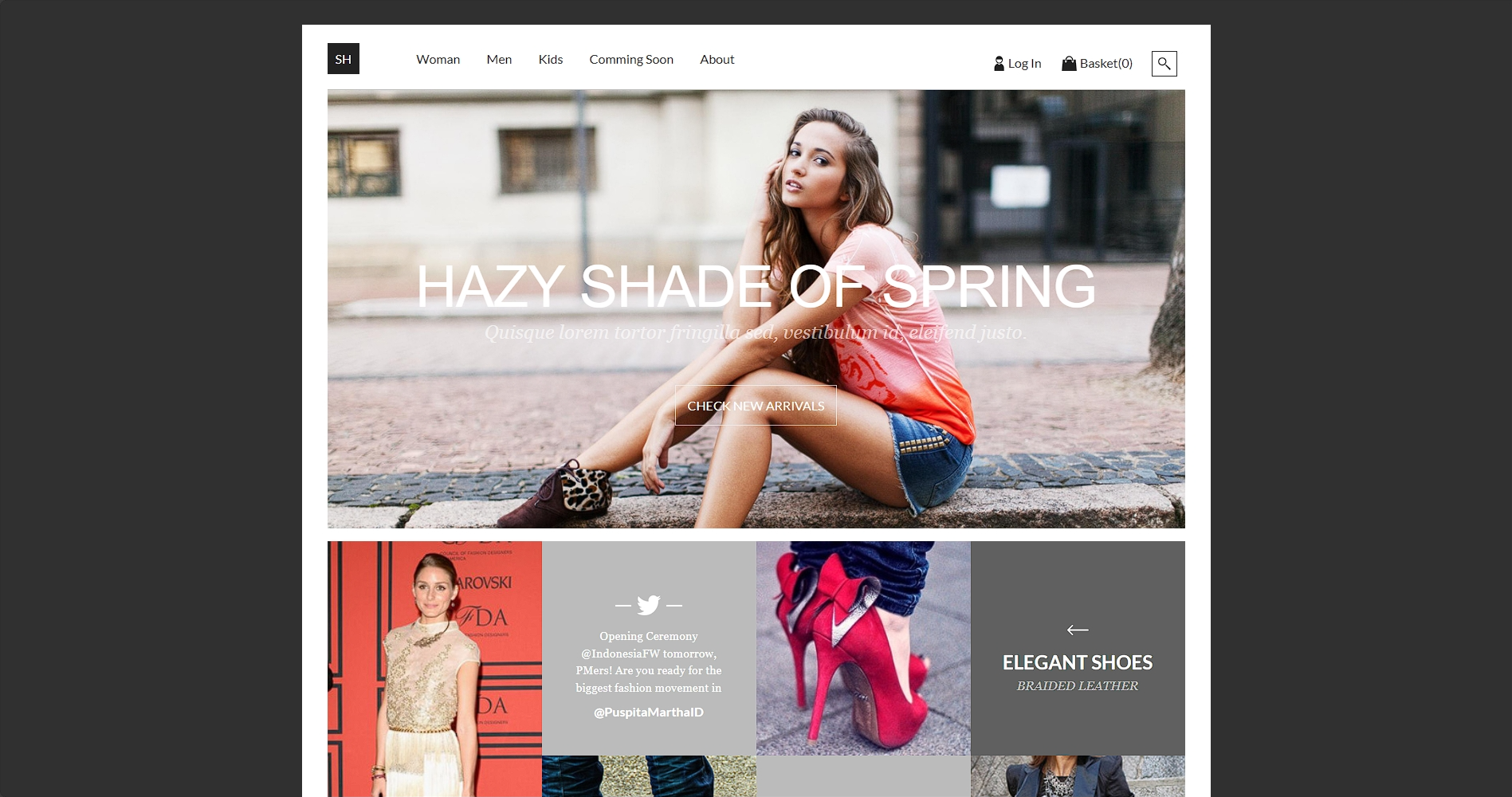 服饰网店商城响应式网页模板-柒伍零丨网络资源社区