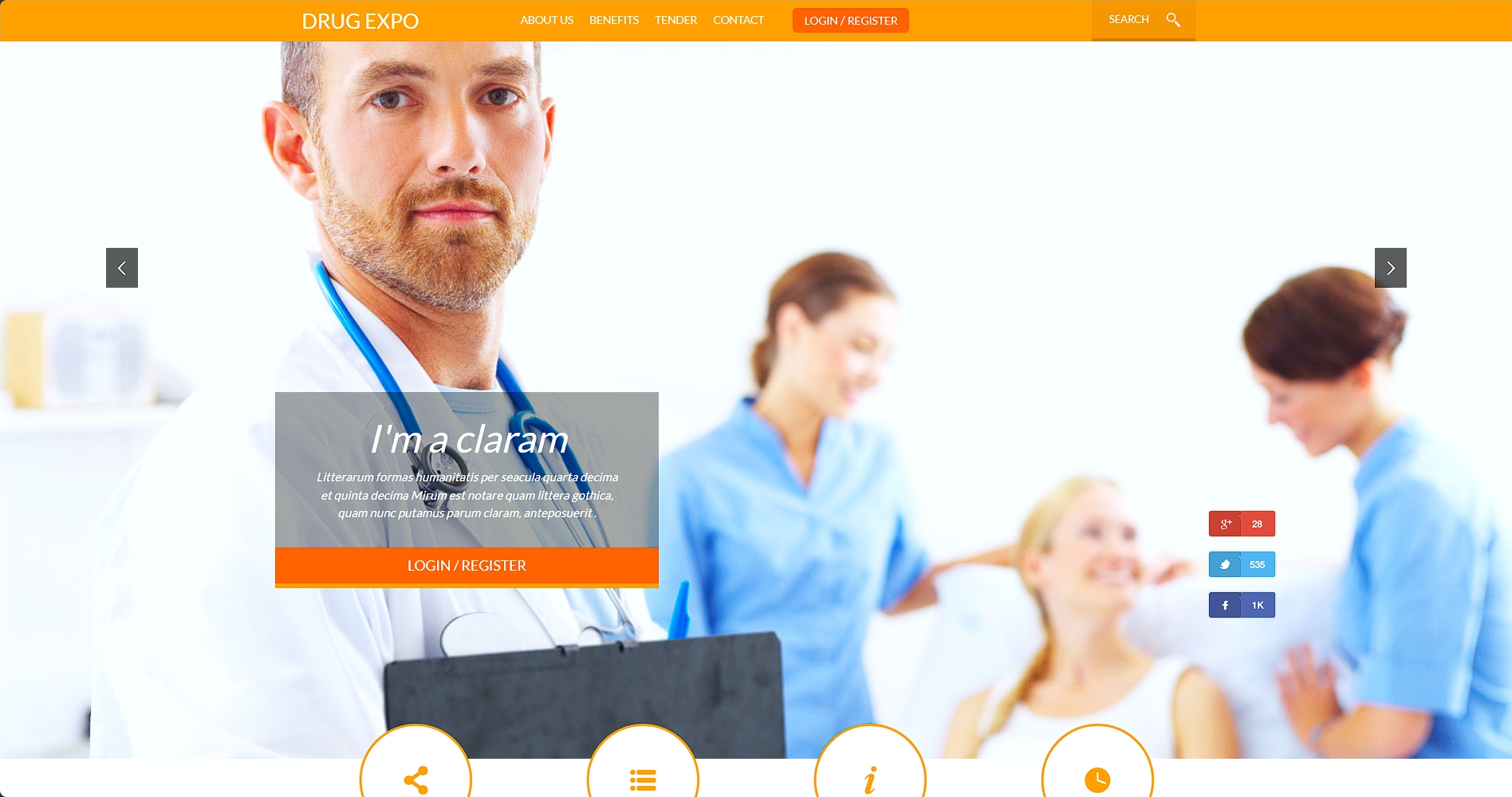 医药博览会响应式网页模板-柒伍零丨网络资源社区