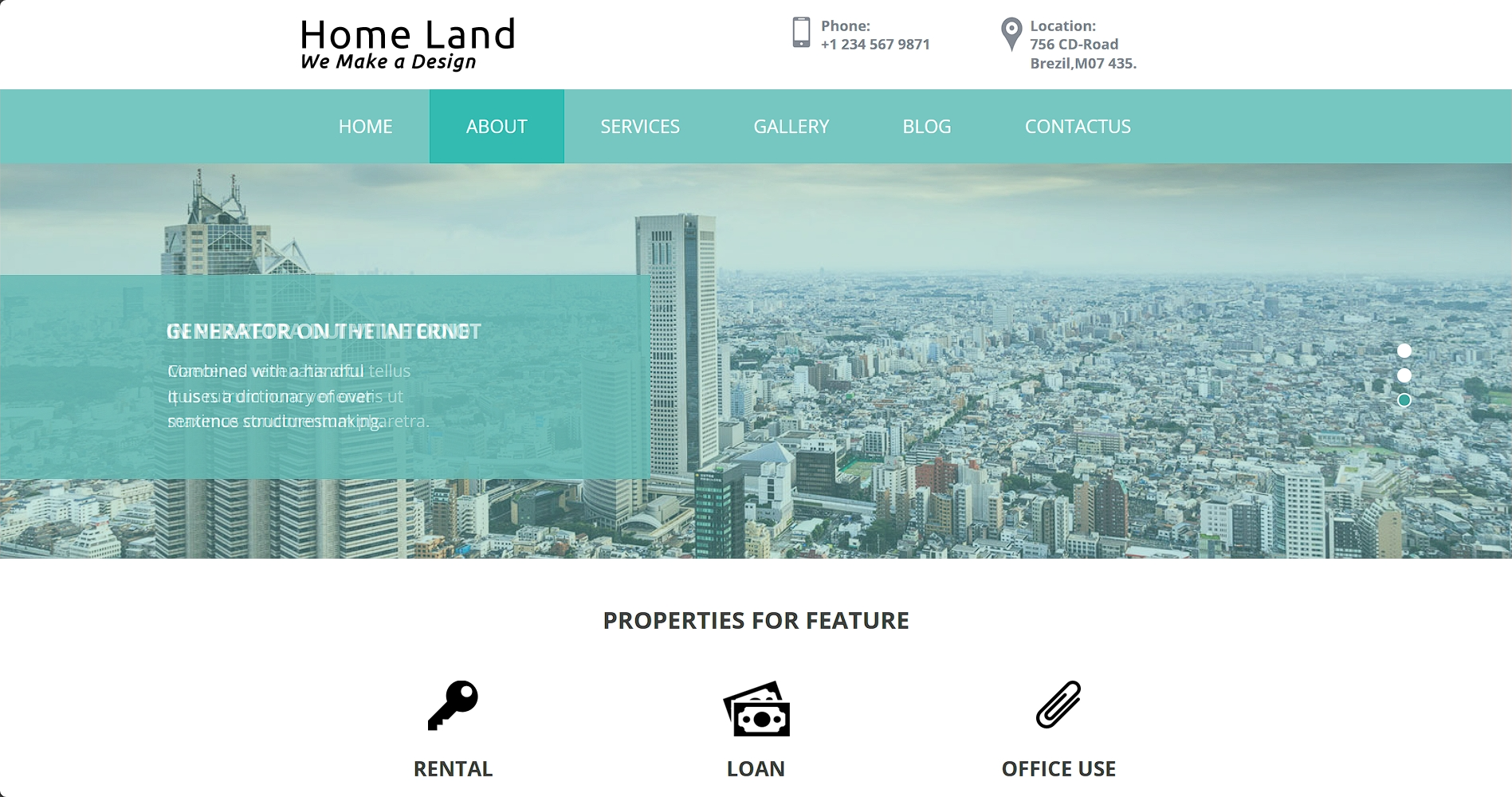 家居设计响应式网页模板-柒伍零丨网络资源社区