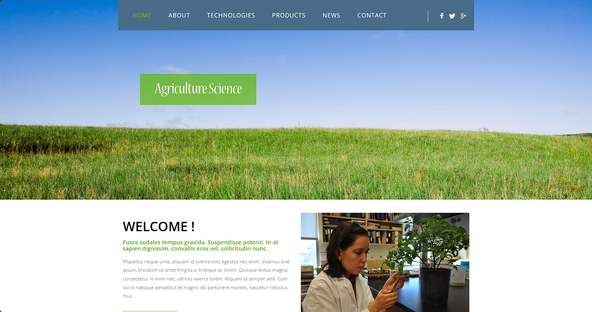 农业发展科技响应式网页模板-柒伍零丨网络资源社区