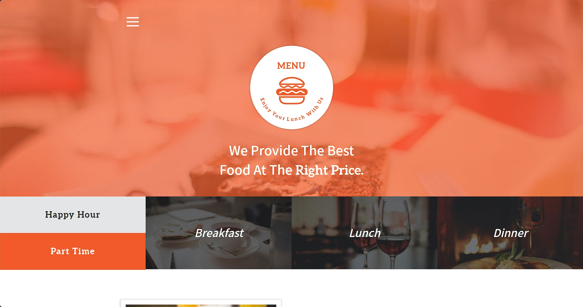餐厅菜单介绍响应式网页模板-柒伍零丨网络资源社区