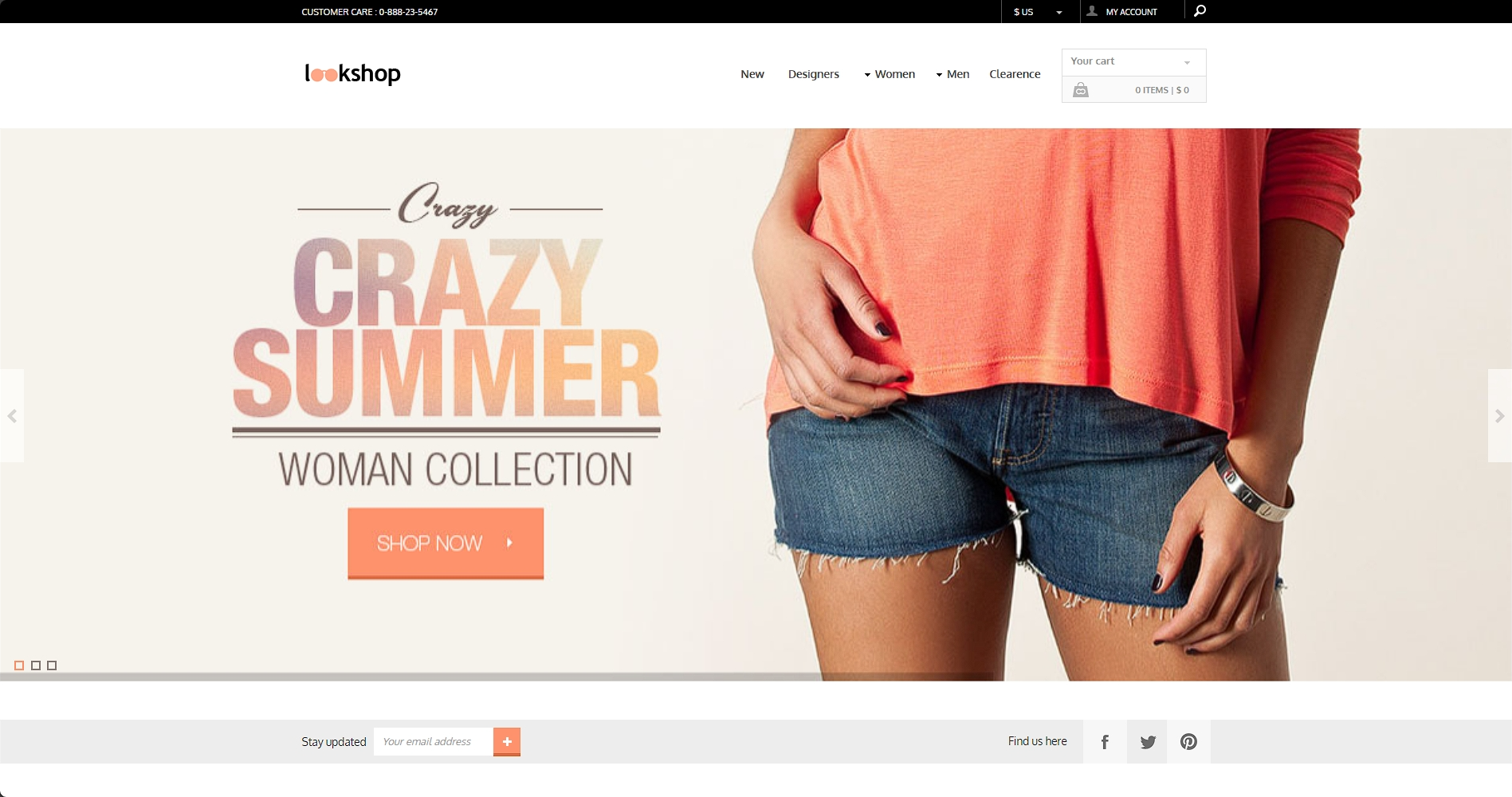 时尚女装网店响应式网页模板-柒伍零丨网络资源社区