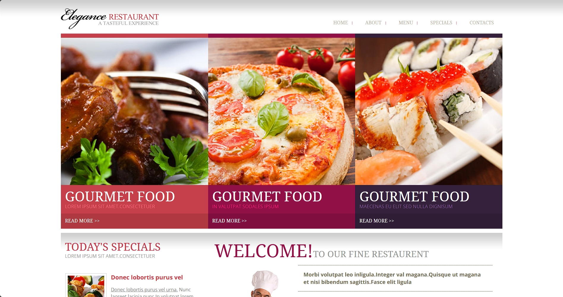 高级酒店美食响应式网站模板-柒伍零丨网络资源社区