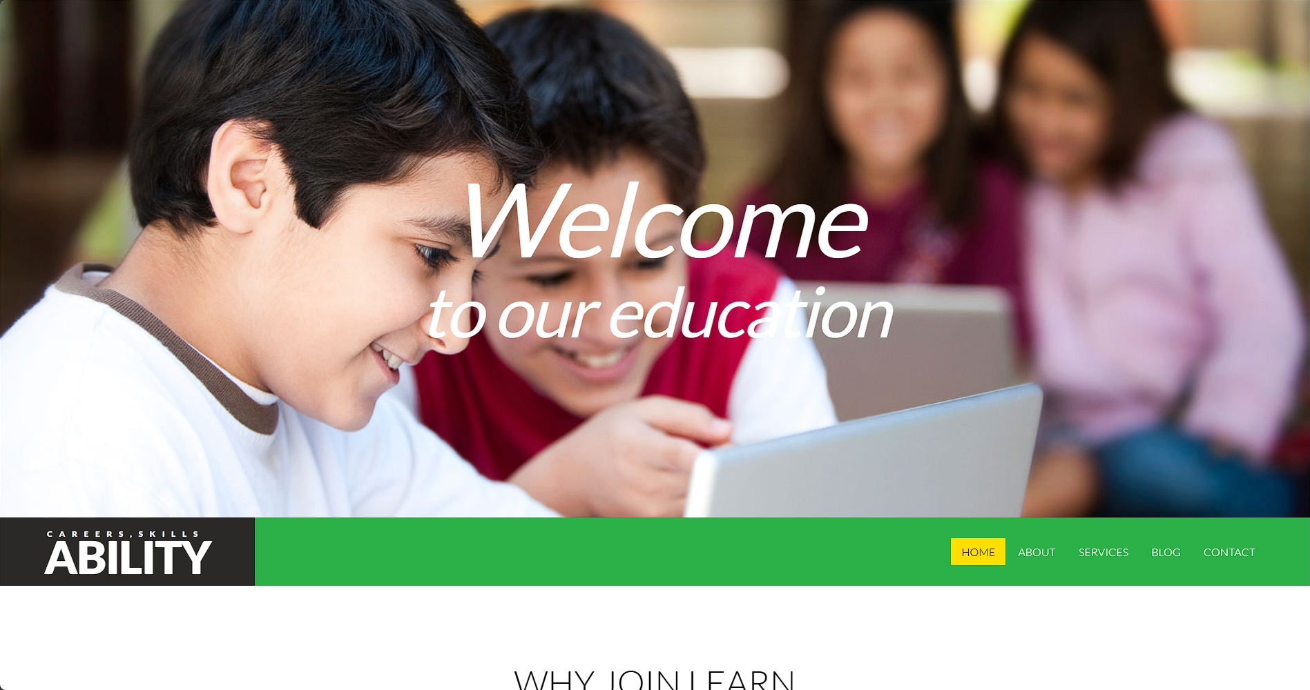 教育资格培训响应式网页模板-柒伍零丨网络资源社区