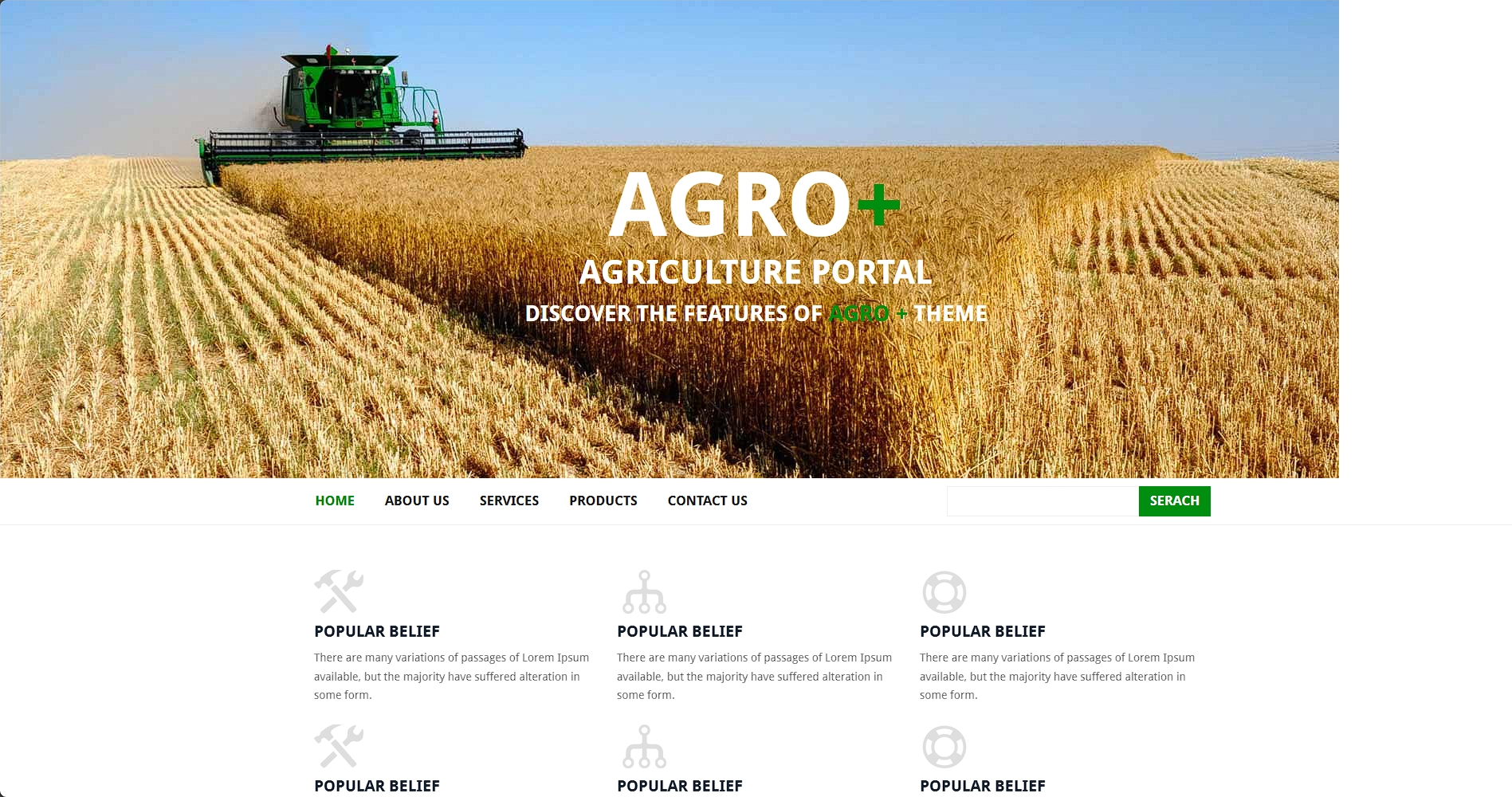 互联网+农业响应式网页模板-柒伍零丨网络资源社区