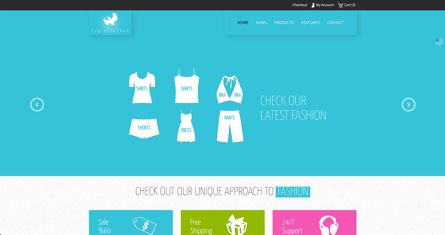 蓝色女装网店响应式网站模板-柒伍零丨网络资源社区