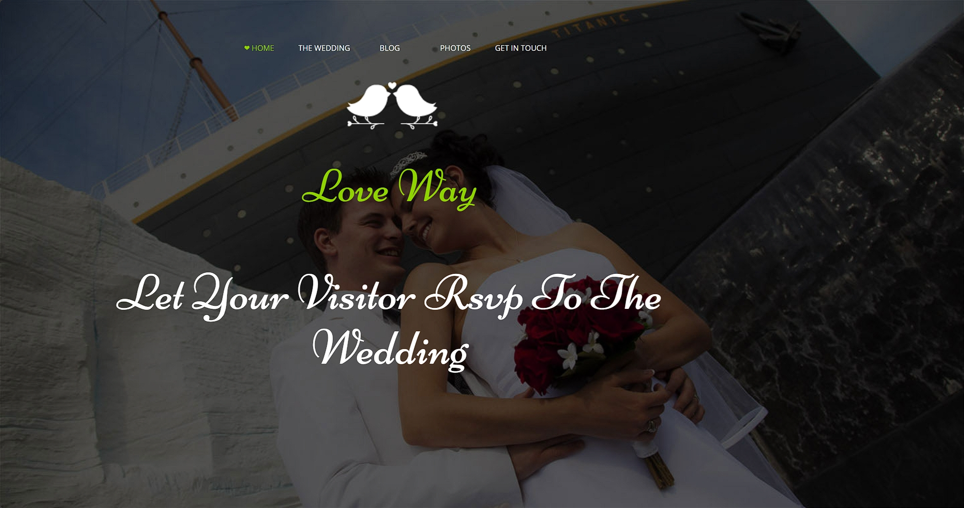 爱的婚礼策划响应式网页模板-柒伍零丨网络资源社区