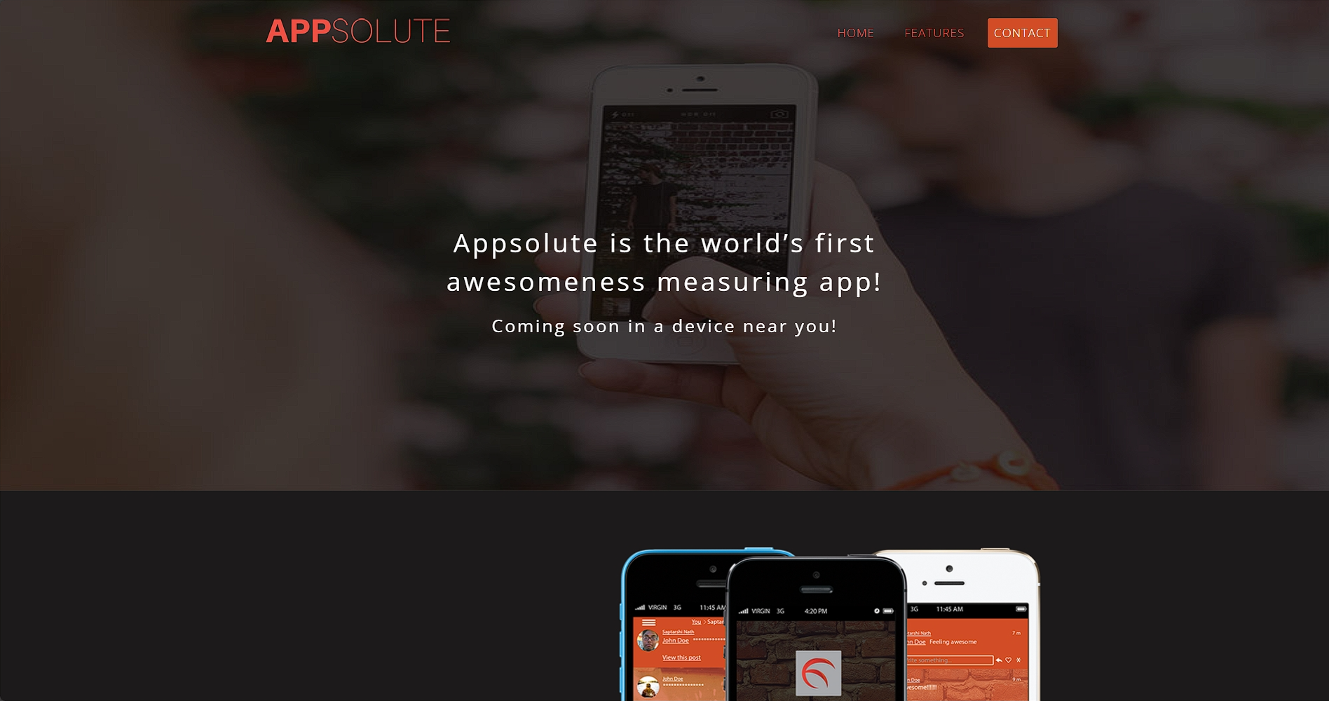 商务通信APP介绍响应式网页模板-柒伍零丨网络资源社区