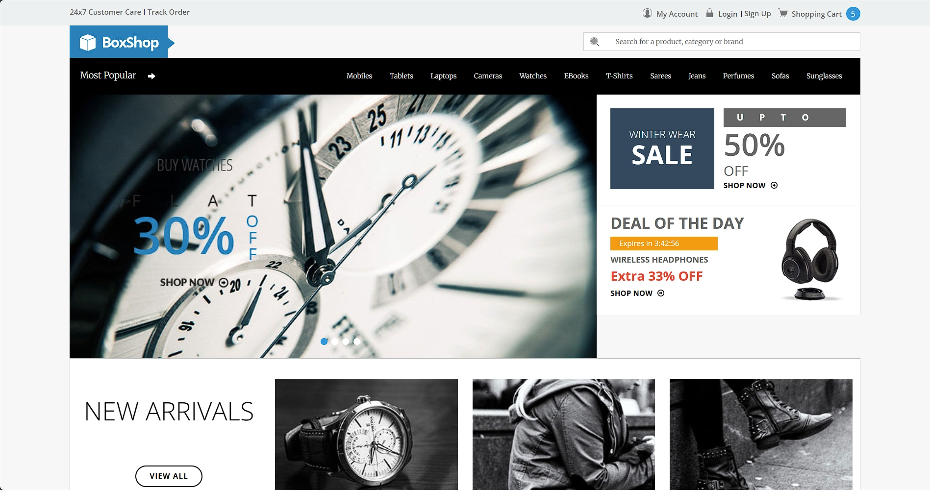 综合在线购物电商响应式网页模板-柒伍零丨网络资源社区