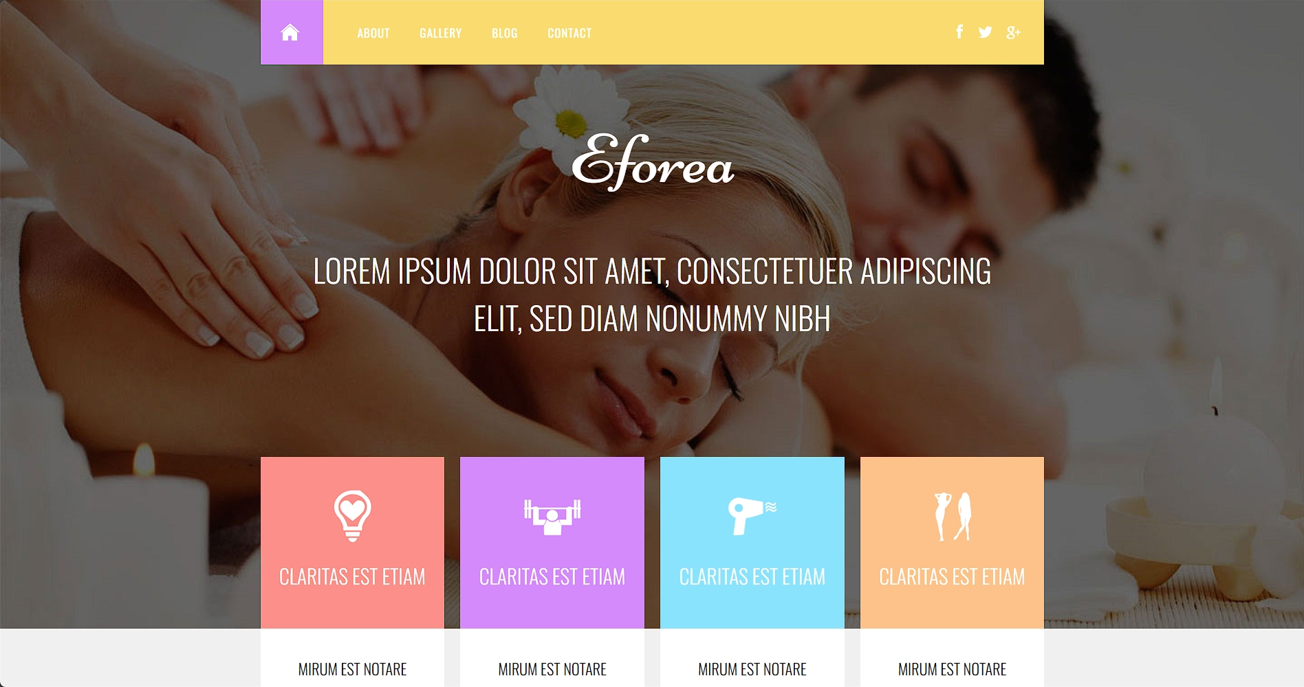 彩色水疗美容响应式网页模板-柒伍零丨网络资源社区