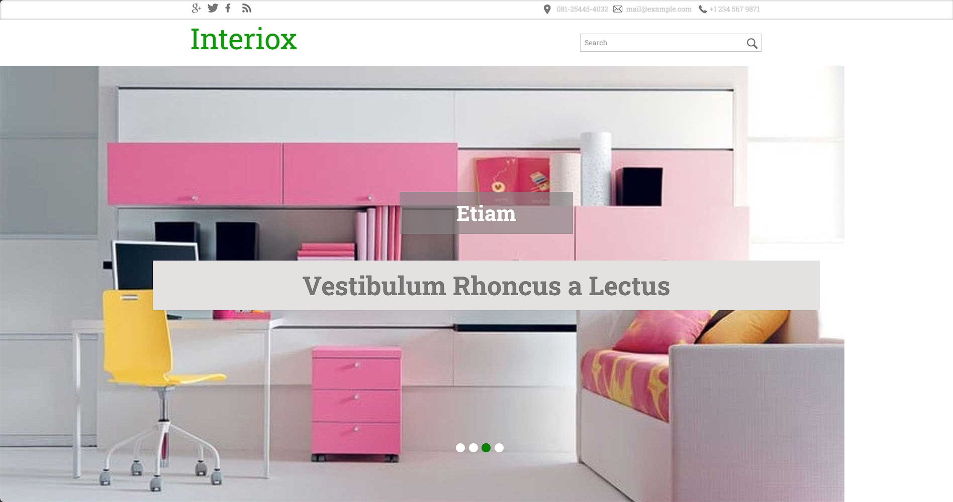 室内建筑装修响应式网页模板-柒伍零丨网络资源社区