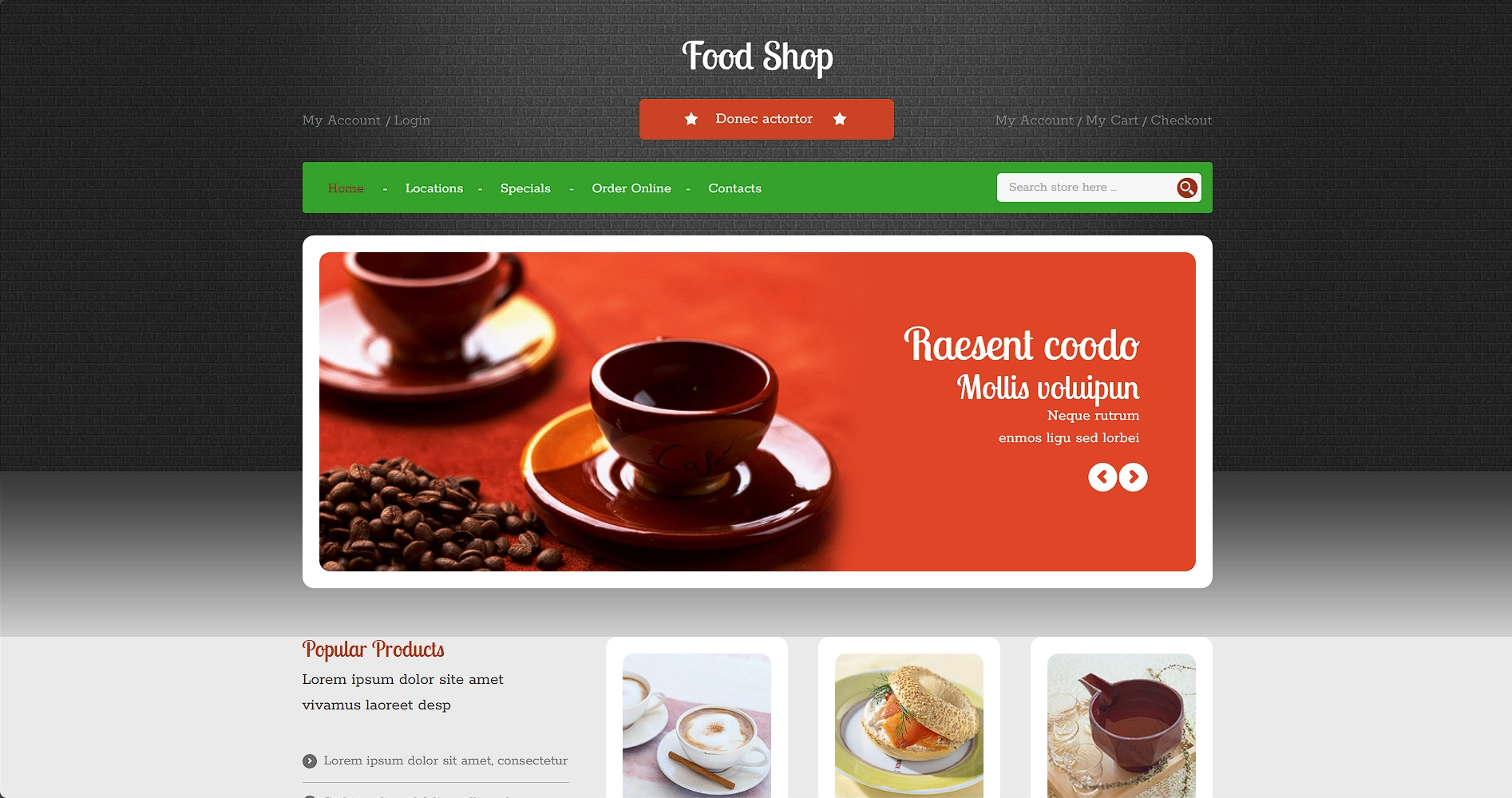 甜品餐厅响应式网页模板-柒伍零丨网络资源社区