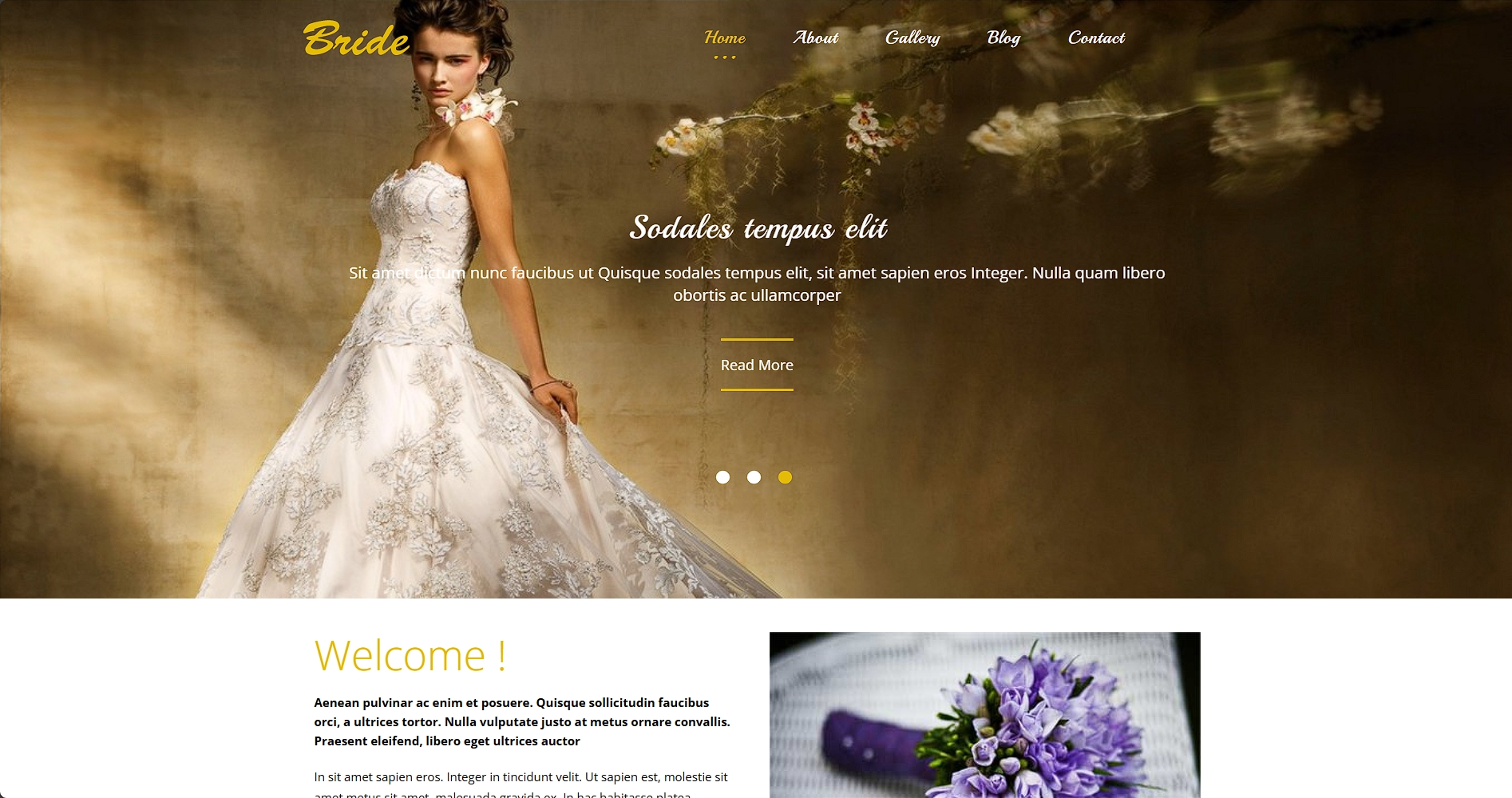 最美新娘婚礼策划响应式网页模板-柒伍零丨网络资源社区