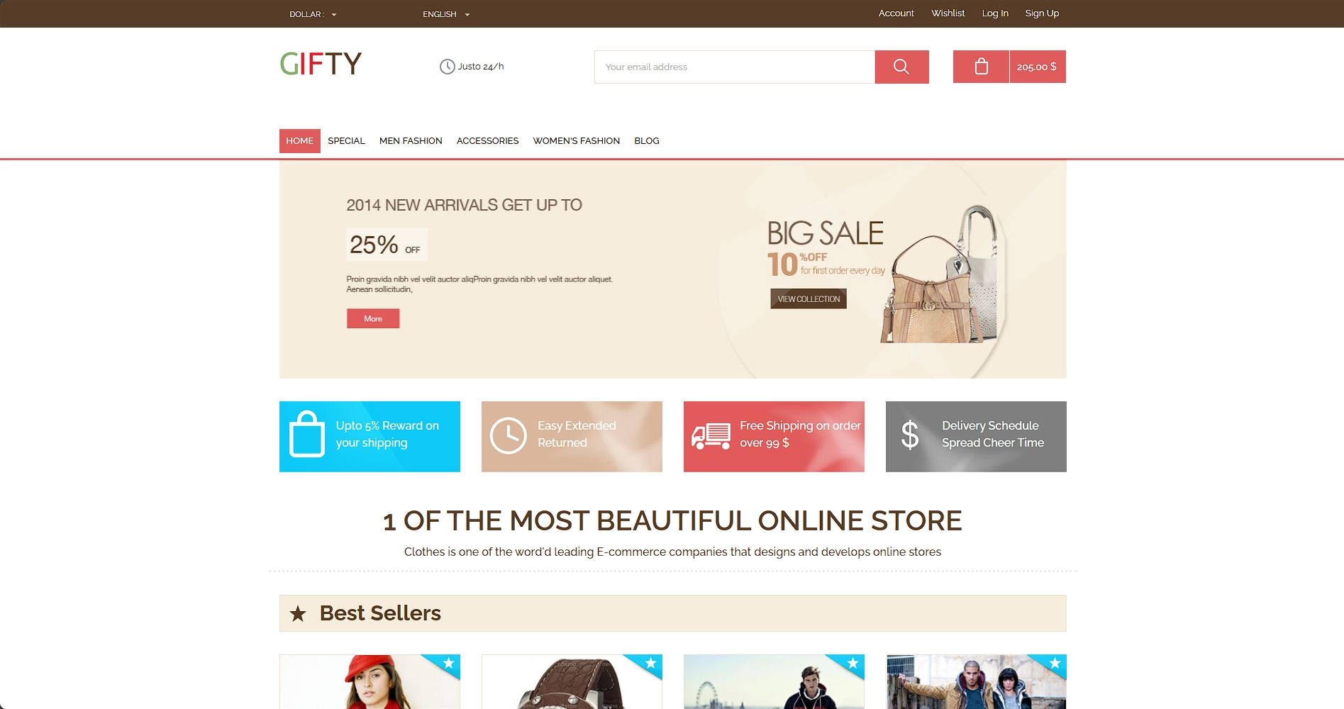 简洁综合电商响应式网页模板-柒伍零丨网络资源社区