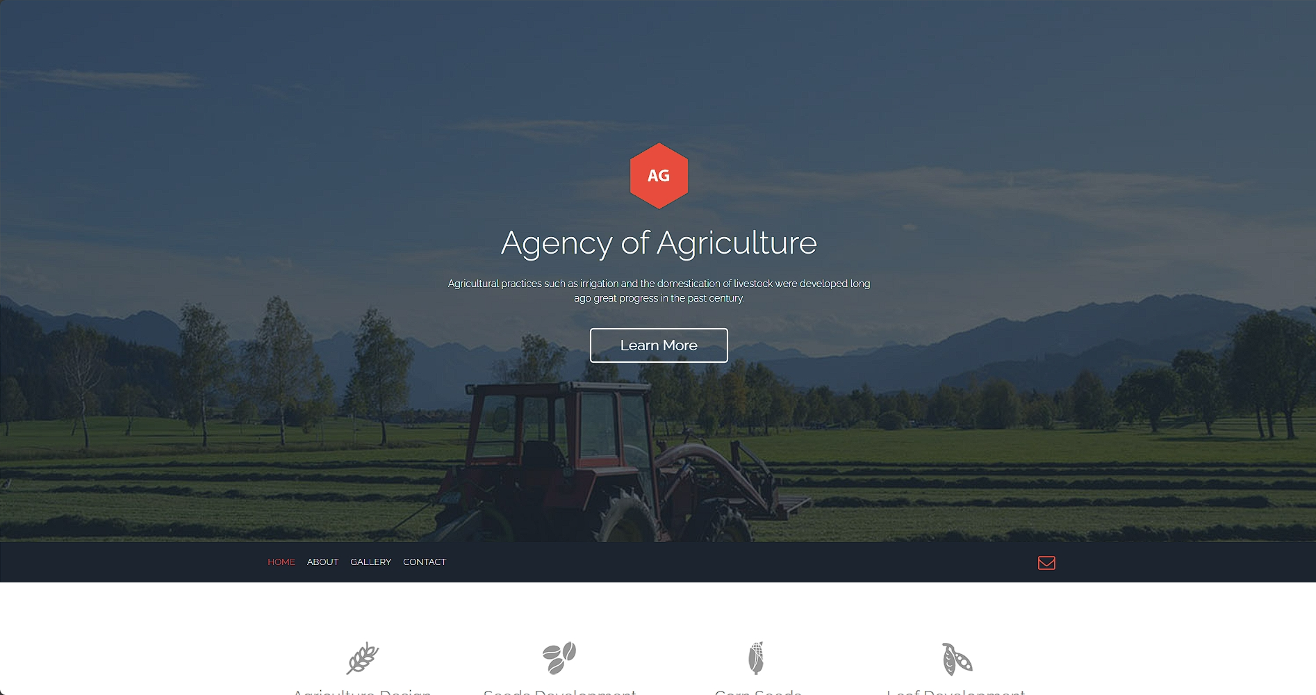 农业机械化响应式网页模板-柒伍零丨网络资源社区