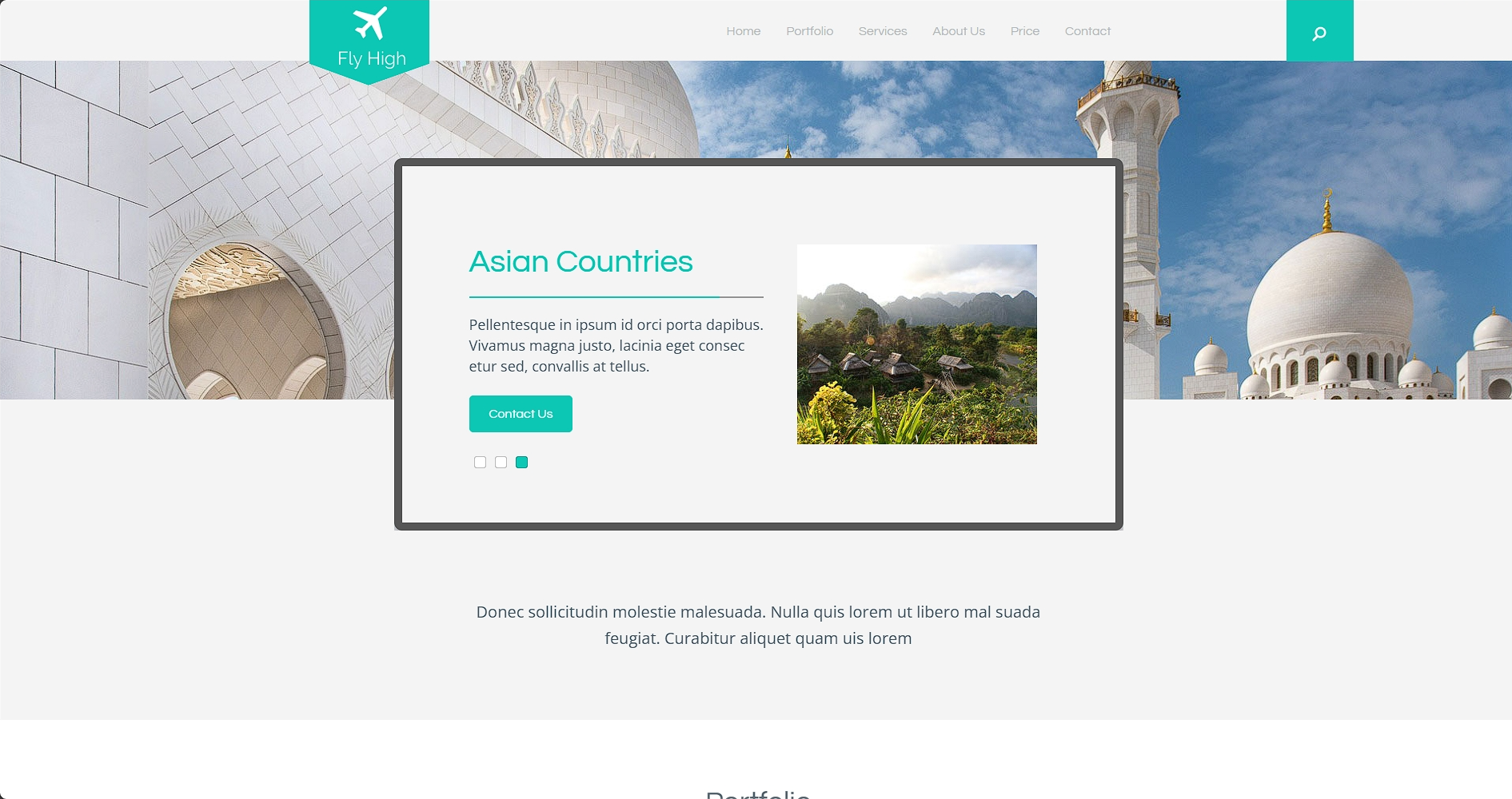 航空旅行服务公司响应式网页模板-柒伍零丨网络资源社区