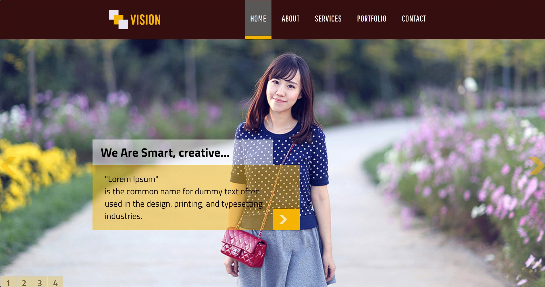 视觉创意动态响应式网页模板-柒伍零丨网络资源社区