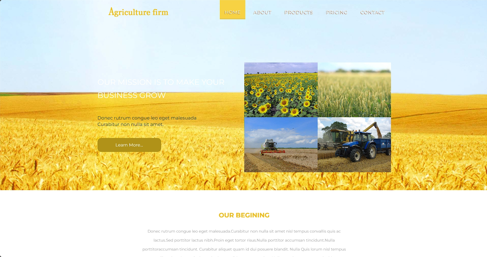 农业公司介绍响应式网页模板-柒伍零丨网络资源社区