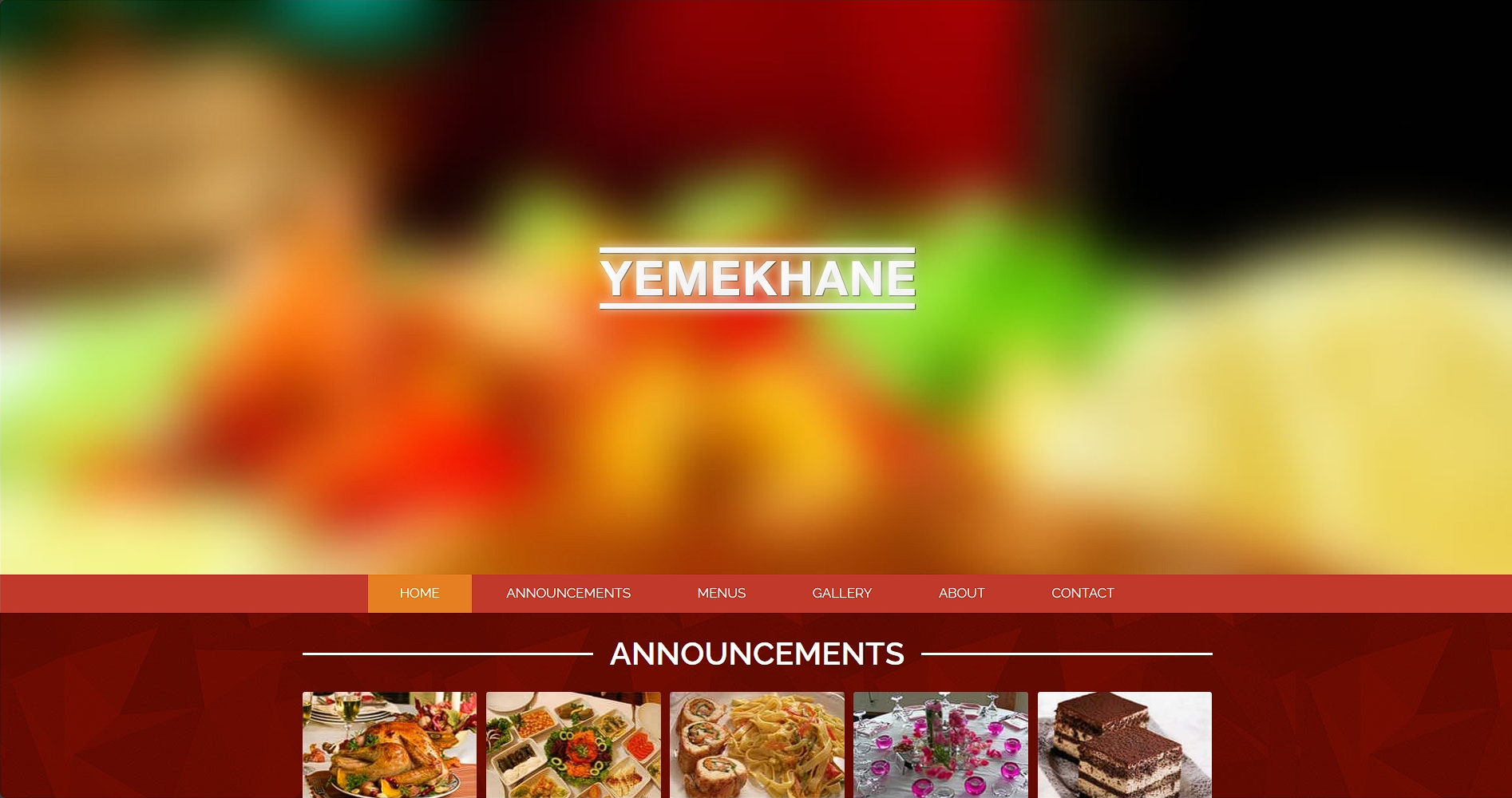 暗红餐厅特色菜式响应式网页模板-柒伍零丨网络资源社区