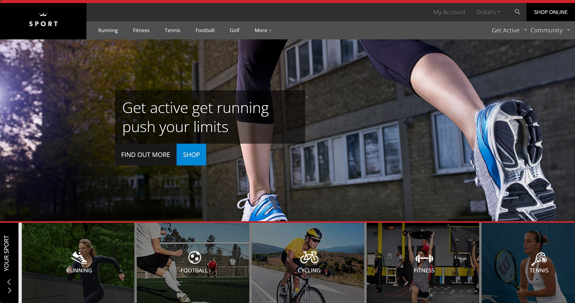 运动电商网店响应式网页模板-柒伍零丨网络资源社区