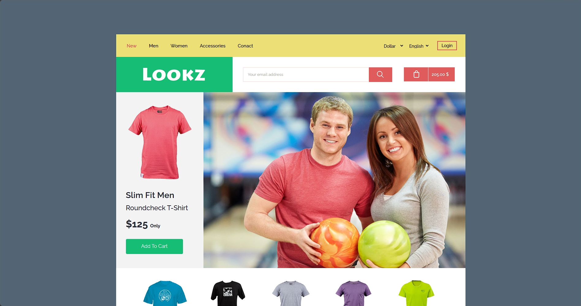 衣服上装网店响应式网页模板-柒伍零丨网络资源社区