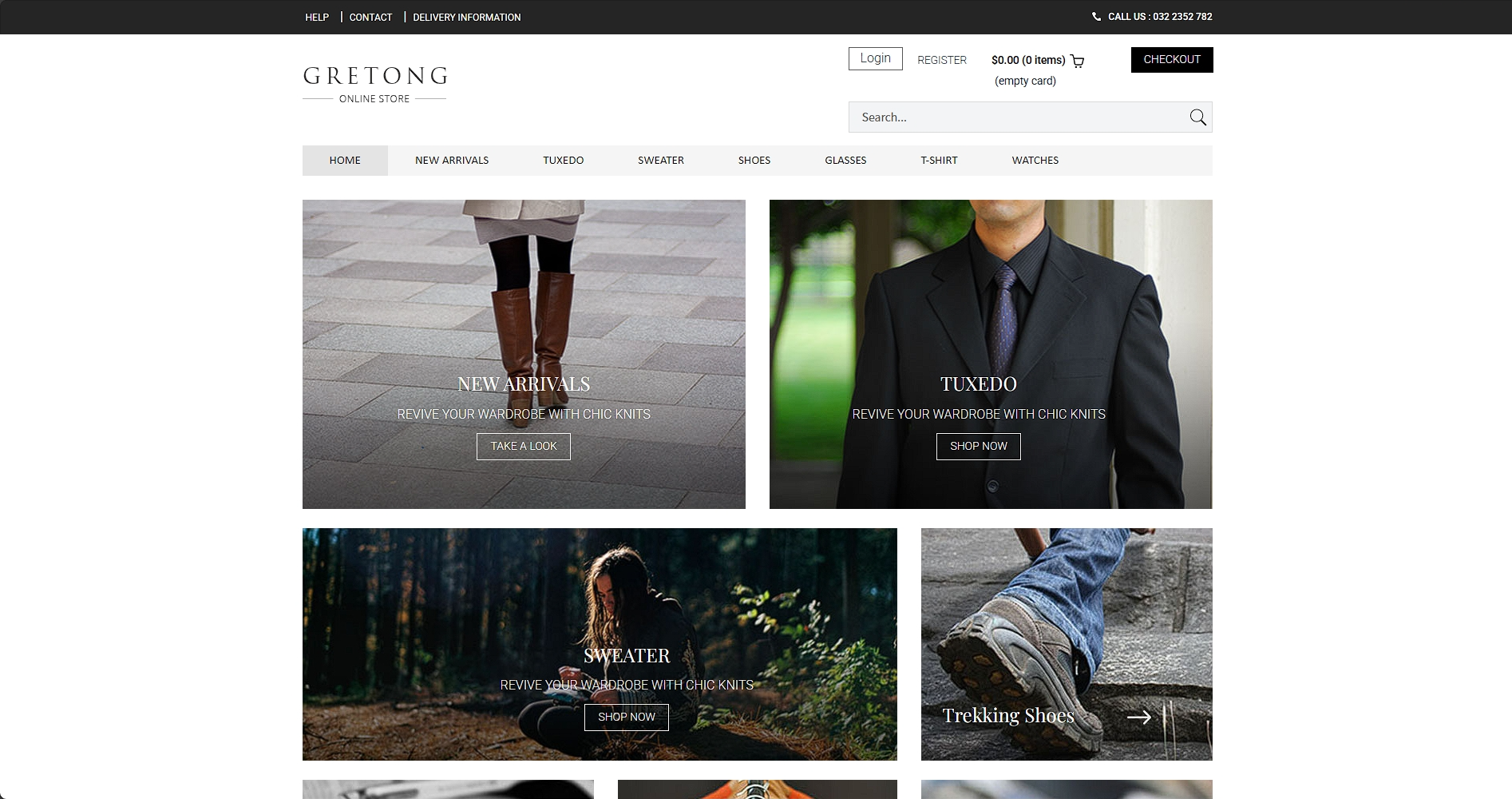 简洁服饰商城响应式网页模板-柒伍零丨网络资源社区