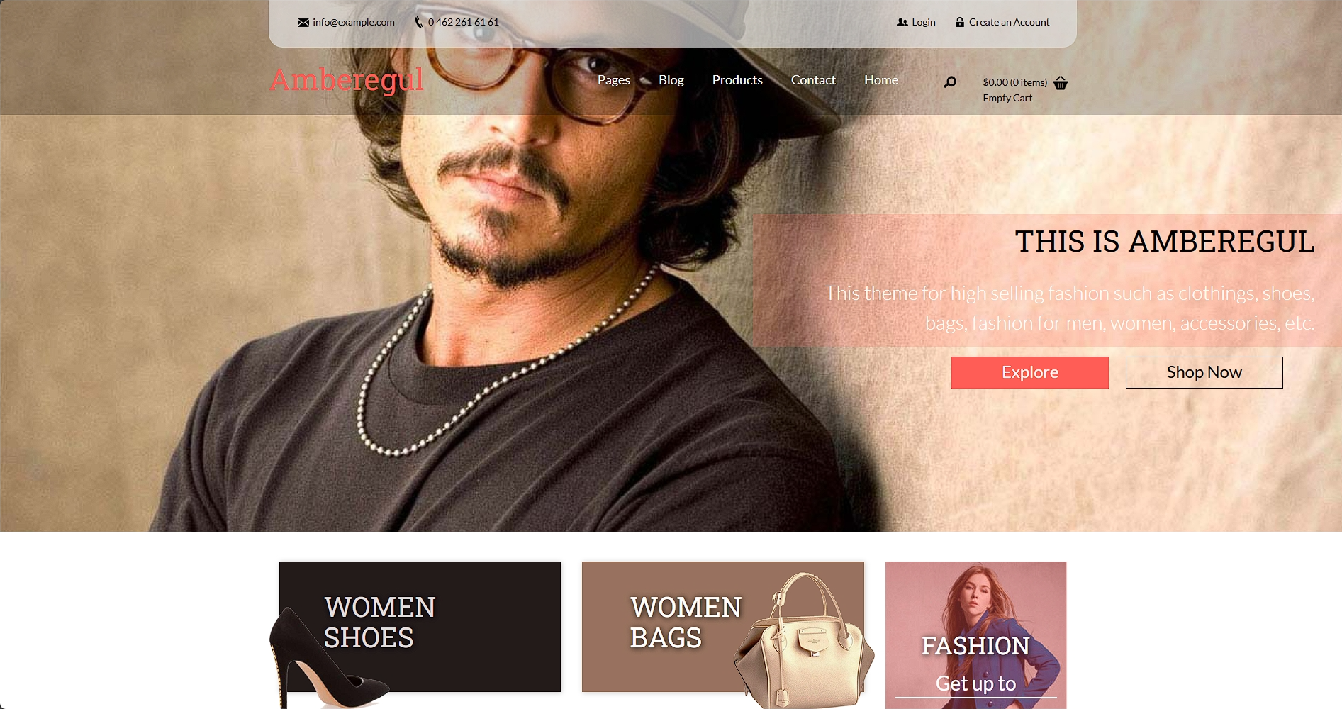 设计师服饰品牌商城响应式网页模板-柒伍零丨网络资源社区