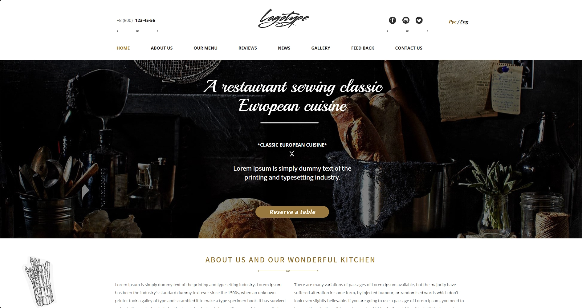 自然美味食材餐厅响应式网页模板-柒伍零丨网络资源社区