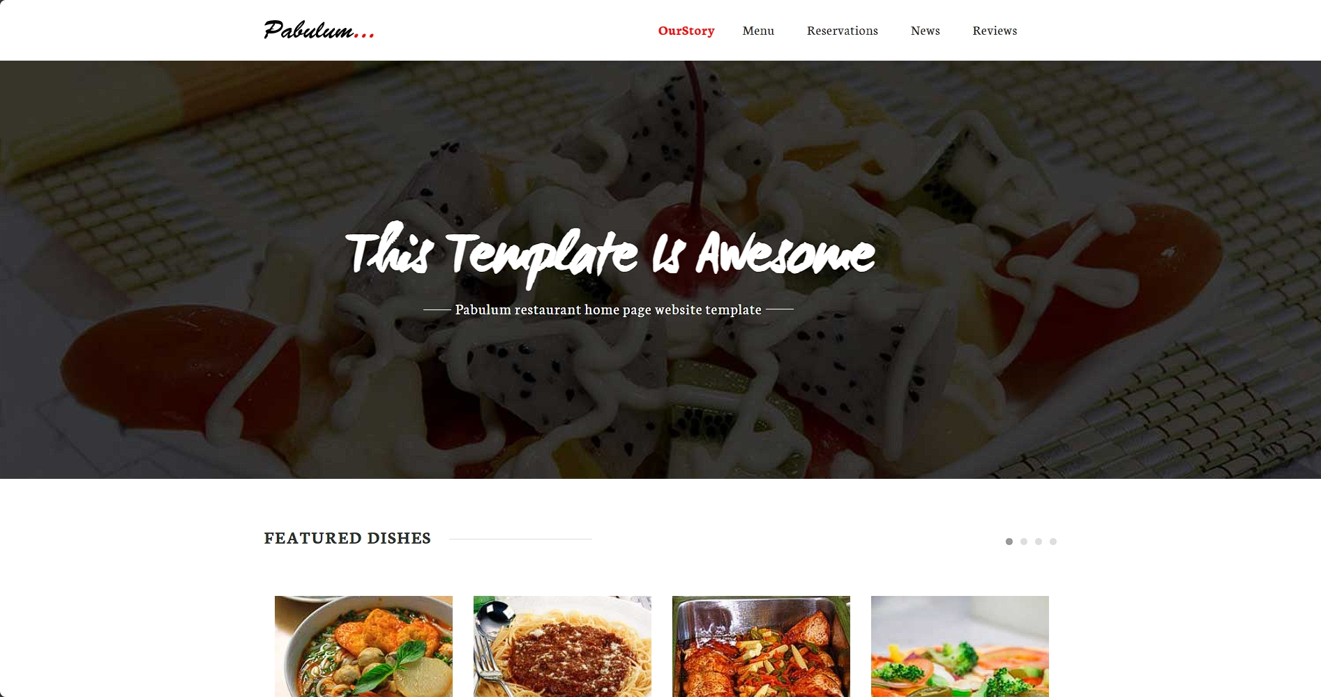 品牌餐厅价格菜单响应式网页模板-柒伍零丨网络资源社区