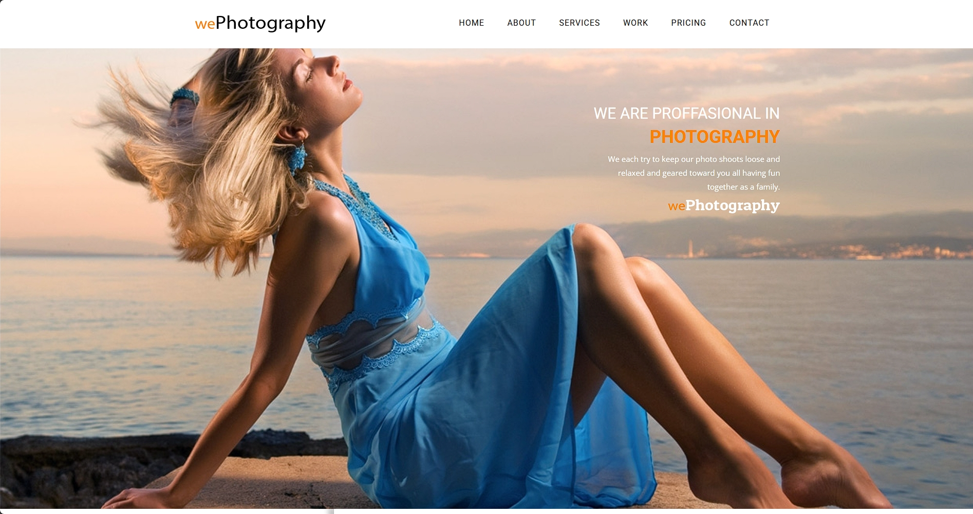 写真摄影服务响应式网页模板-柒伍零丨网络资源社区