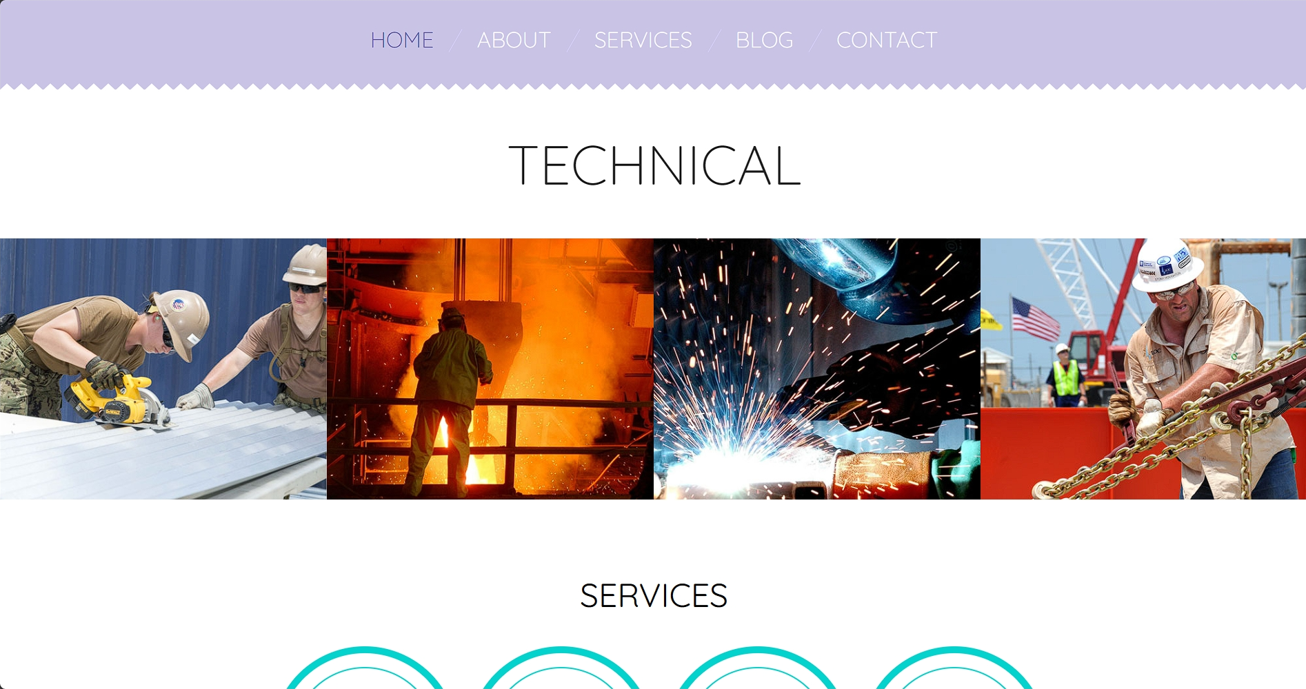 工业制造技术响应式网页模板-柒伍零丨网络资源社区