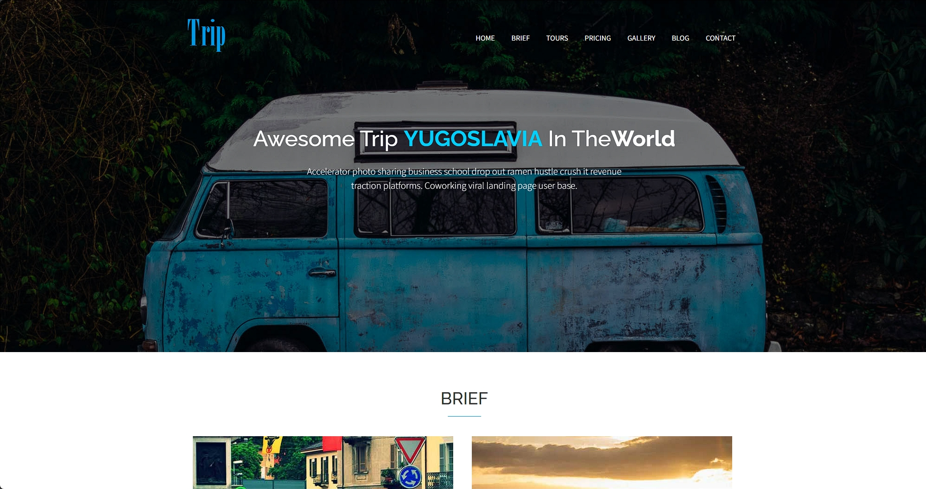 自驾游旅行指南响应式网页模板-柒伍零丨网络资源社区