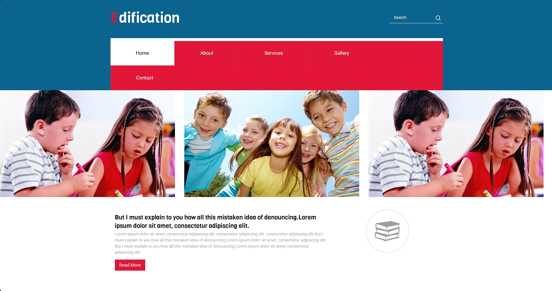 启蒙教育机构响应式网页模板-柒伍零丨网络资源社区