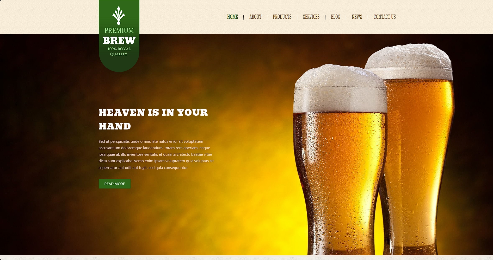 畅饮酒吧响应式网站模板-柒伍零丨网络资源社区