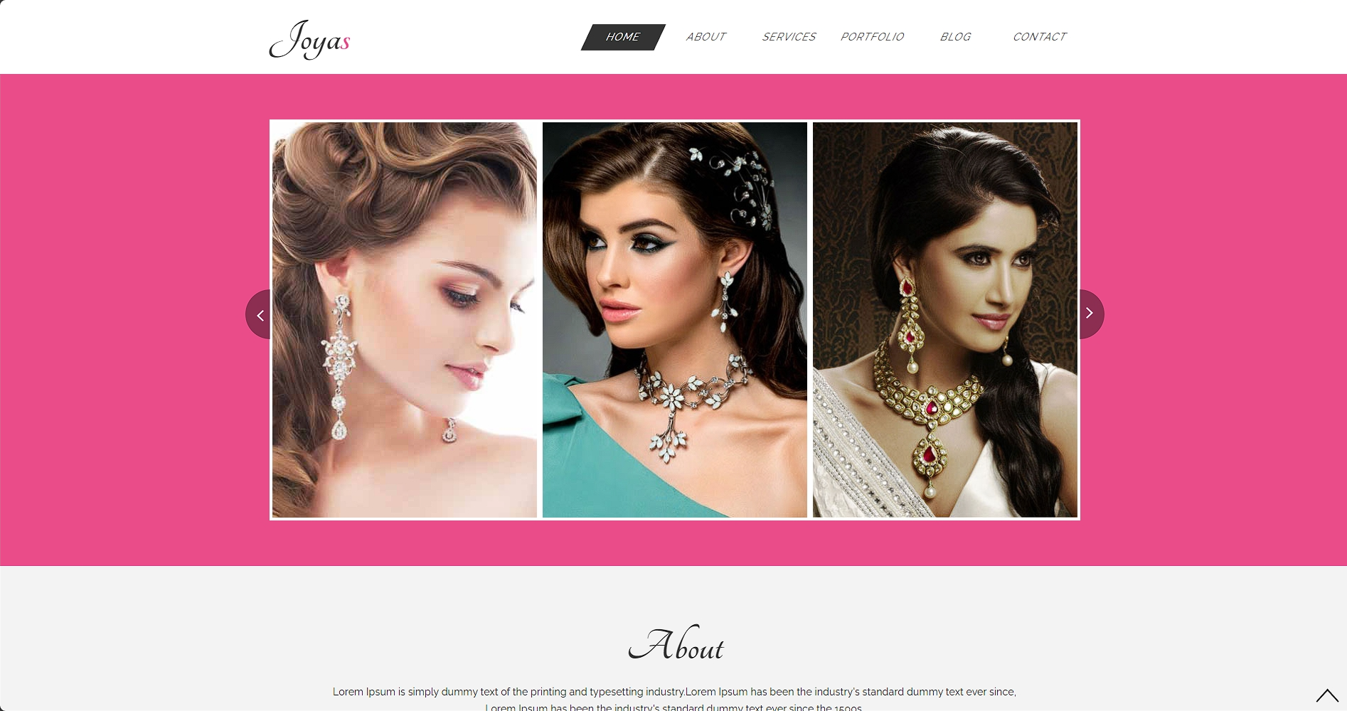 高级时尚首饰响应式网站模板-柒伍零丨网络资源社区