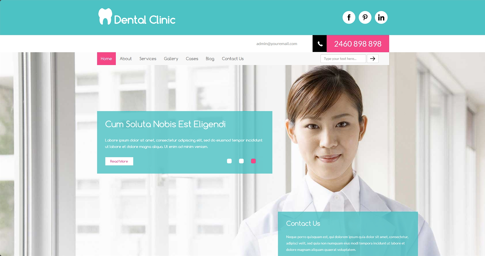 专业牙科诊所响应式网站模板-柒伍零丨网络资源社区